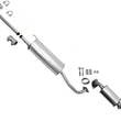 Silenciador de resonador medio y tubo de cola para Toyota Highlander no híbrido 04-07