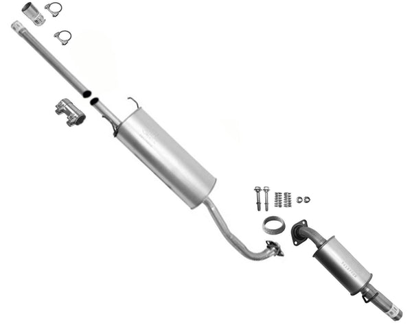 Silenciador de resonador medio y tubo de cola para Toyota Highlander no híbrido 04-07
