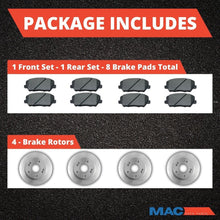 Rear Disc Brake Rotors Brake Pads & Shoes For Mercedes G55 AMG 2003 2005 2008