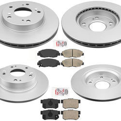 Se adapta a almohadillas de cerámica para rotores delanteros y traseros Civic EX 1.8L 06-10 + kit combinado de 6 piezas