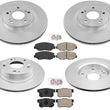 Fits Honda 2012-15 Civic SI 2.4L Front & Rear Rotors & Front & Rear Ceramic Pads