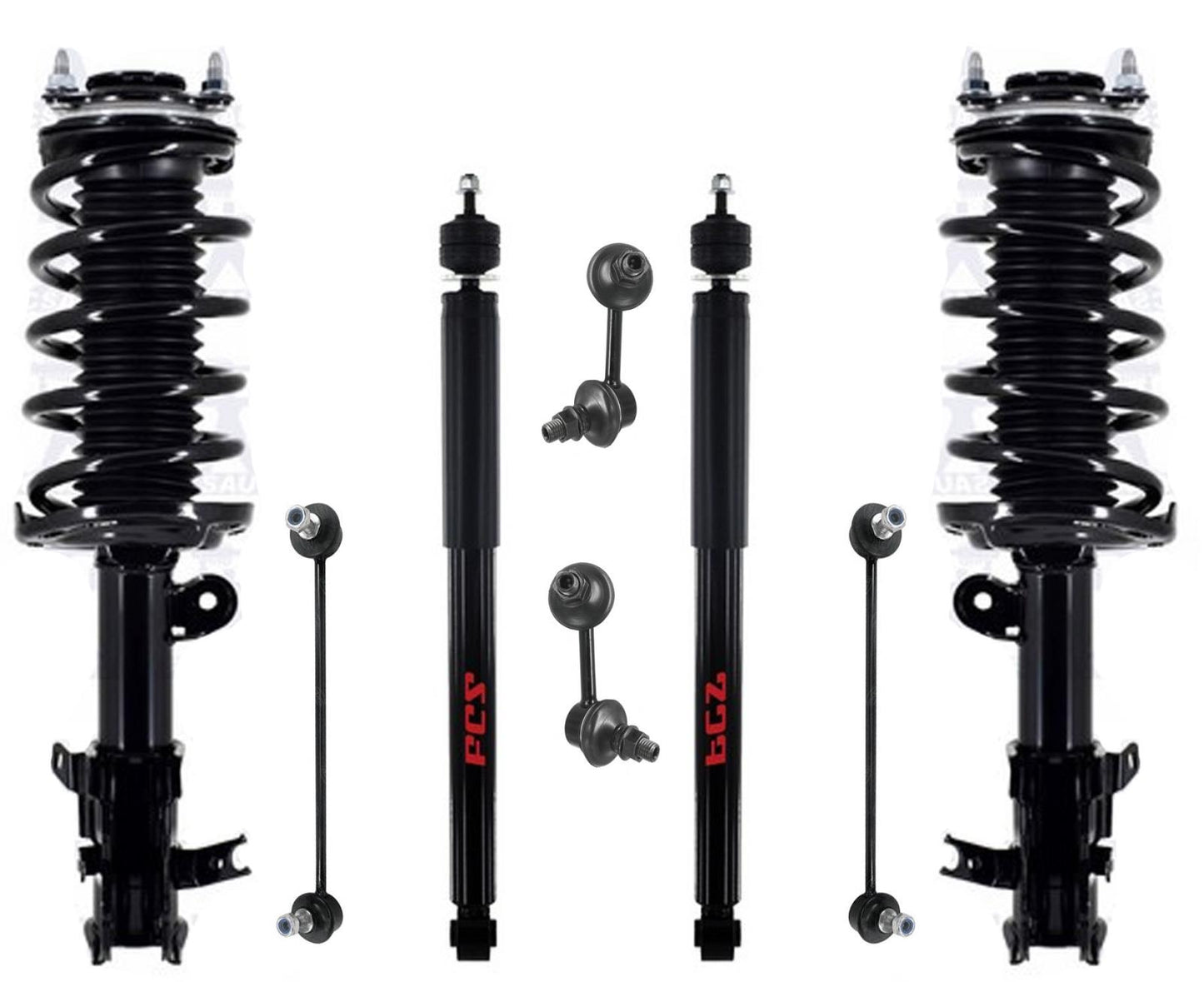 Front Complete Strut Assembly Rear Shocks & Links For 2016 17 18 2020 Acura ILX