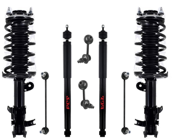 Front Complete Strut Assembly Rear Shocks & Links For 2016 17 18 2020 Acura ILX