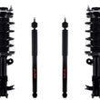 Front Left & Right Complete Strut Assembly & Rear Shocks For 2016-2021 Acura ILX