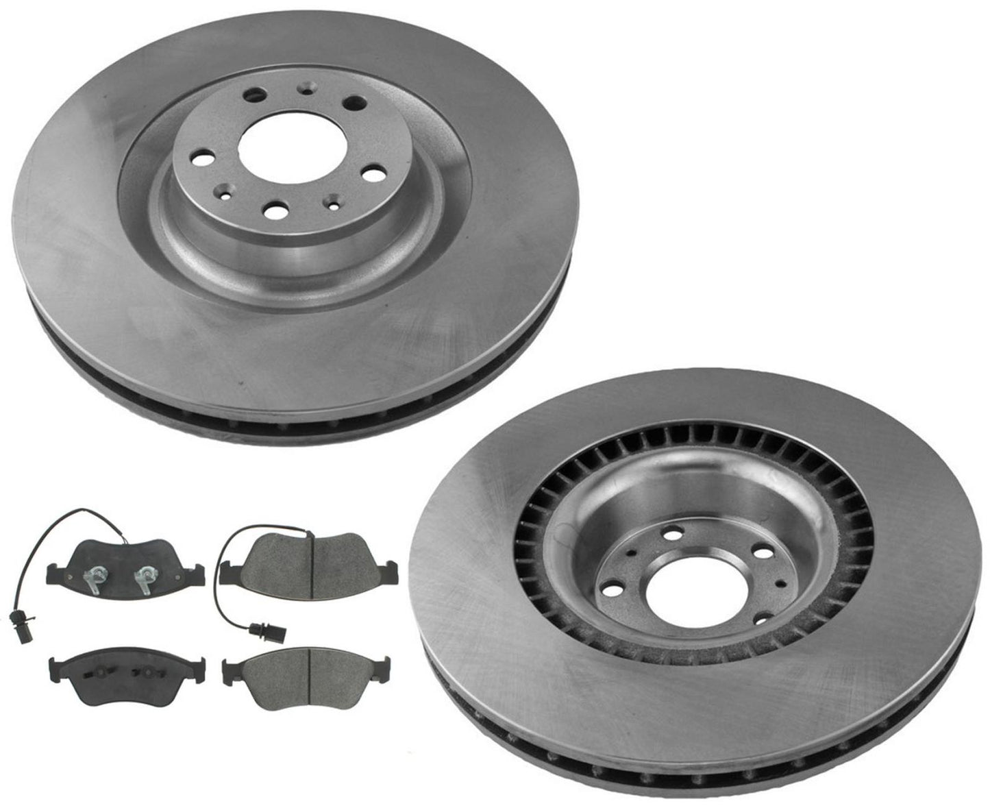 Front Disc Brake Rotors & Ceramic Pads For 2005-2009 Audi A8 Quattro 4.2L 360MM
