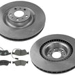 Rotores de freno de disco delantero y pastillas de cerámica para Audi A8 Quattro 2005-2009 4.2L 360MM