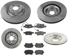 Rotores de freno de disco y pastillas de cerámica F&amp;R para Audi A8 Quattro 2005-2009 4.2L 360MM