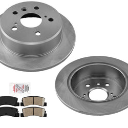 Fits For 1997-1999 Fits Toyota Camry Rear Brake Rotors & Ceramic Pads