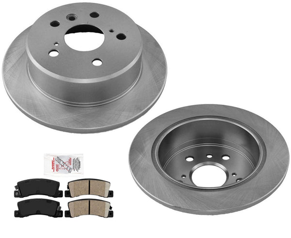 Fits For 1997-1999 Fits Toyota Camry Rear Brake Rotors & Ceramic Pads
