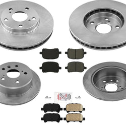 Fits For 1999-2001 Toyota Solara Disc Brake Rotors and Pads FRONT + REAR