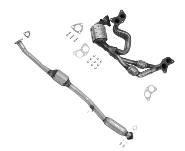 Flex Pipe Front & Rear Catalytic Converters for 2010-2012 Subaru Outback 2.5L