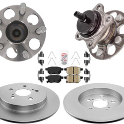 Pastillas de freno de disco, cojinete de cubo de rueda trasera para Toyota Prius 2010-2015