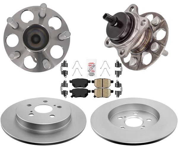 Pastillas de freno de disco, cojinete de cubo de rueda trasera para Toyota Prius 2010-2015