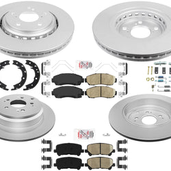 Coated Disc Brake Disc Rotors, Ceramic Brake Pads Fits Honda Odyssey 2015-2017