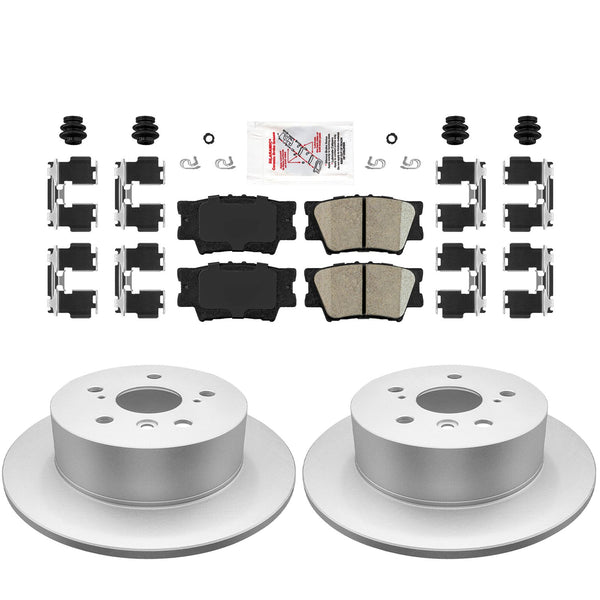 REAR Disc Rotors and Pads for Toyota Camry Avalon Lexus ES350