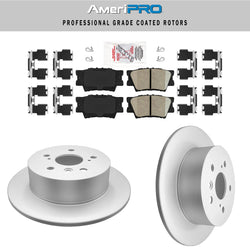 REAR Disc Rotors and Pads for Toyota Camry Avalon Lexus ES350