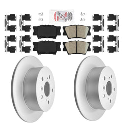 Rear Ceramic Pads & Coated Rotors FOR TOYOTA LEXUS 2007-2012 CAMRY AVALON ES350