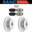 REAR Disc Rotors and Pads for Toyota Camry Avalon Lexus ES350