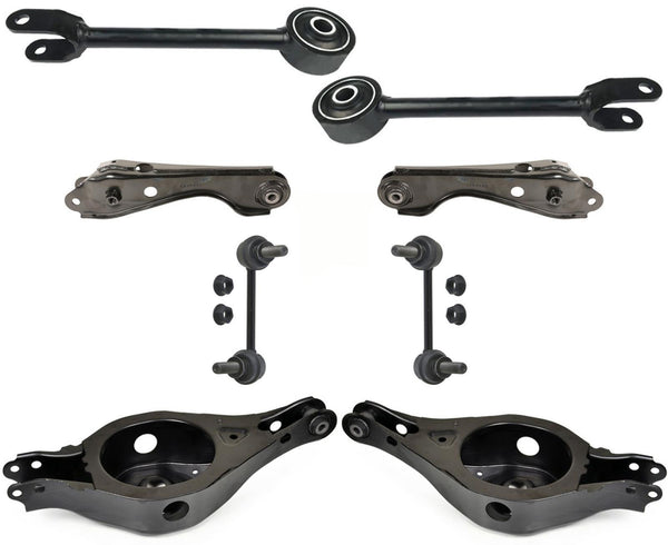 Rear Upper & Lower Control Arms Fits 2009-2014 Nissan Murano Front Wheel Drive