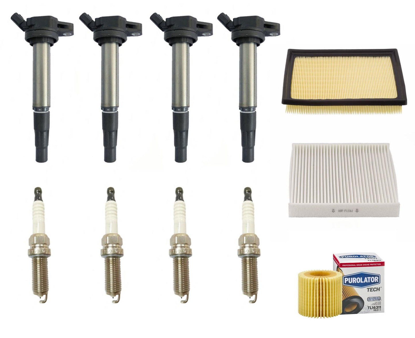 Bobinas de encendido Bujías Filtro de aceite Ajuste para Lexus CT200H 2011-2017