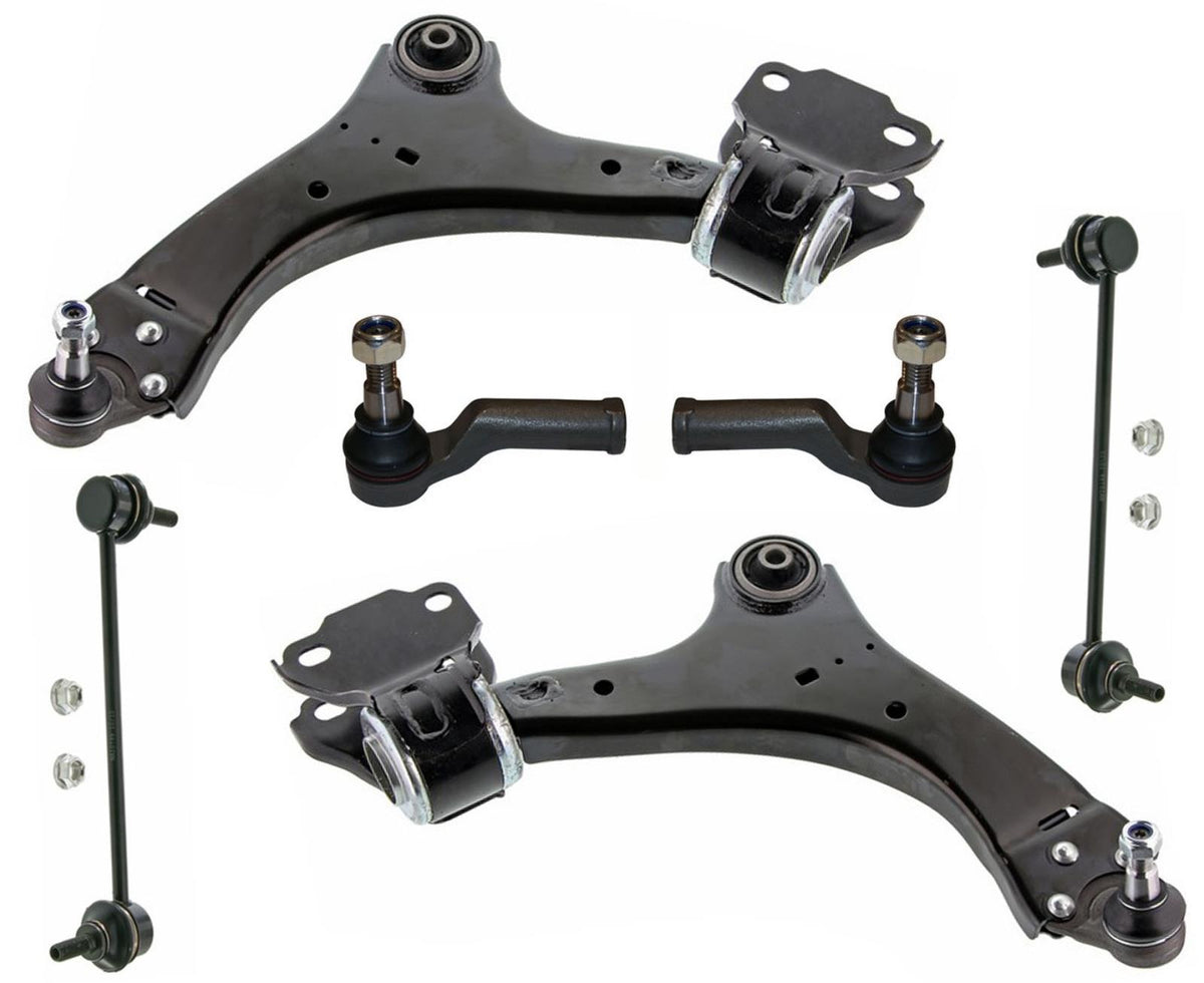 Front Left & Right Lower Control Arms Tie Rods Links Fits Land Rover LR2 08-2015