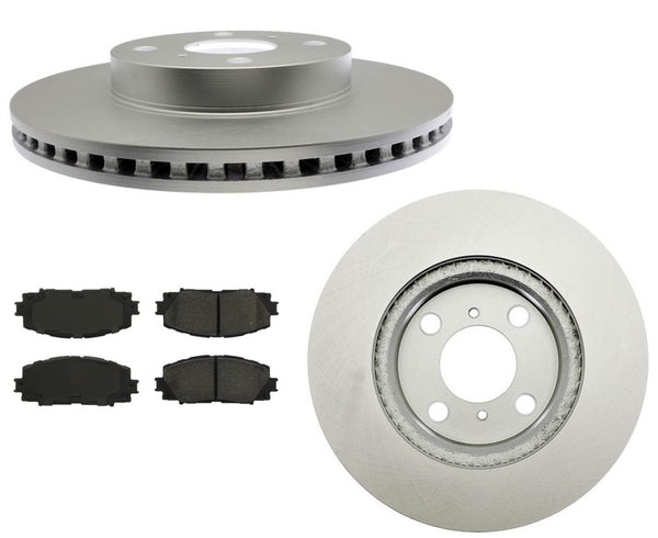 Fits 2006-2012 Toyota Yaris Front Brake Rotors & Ceramic Pads