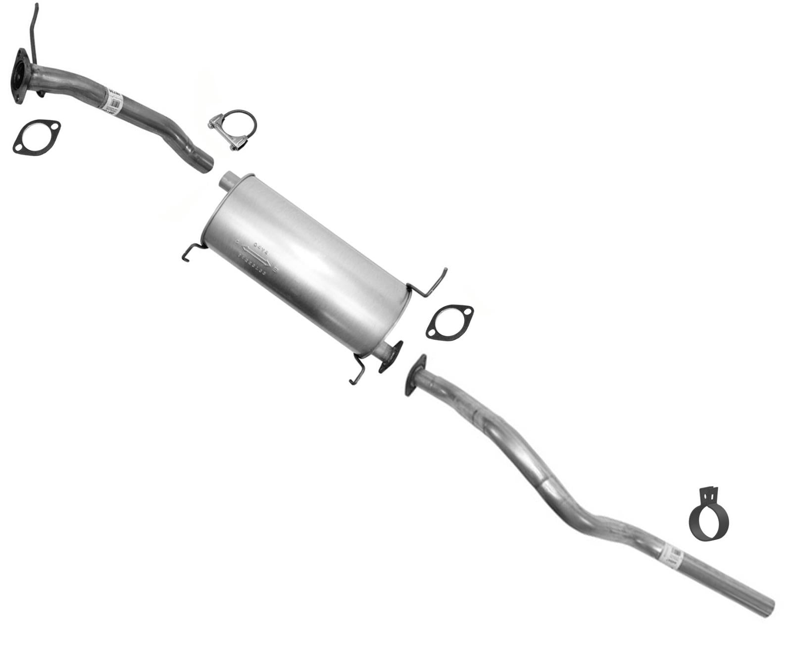 Muffler Assembly and Tail Pipe for KIA Sportage 2.0L 2 Doors 1998 1999 2000