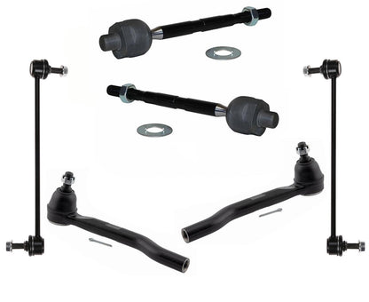 Front Sway Bar Links Inner & Outer Tie Rods Assembly For Honda Pilot 2016-2022