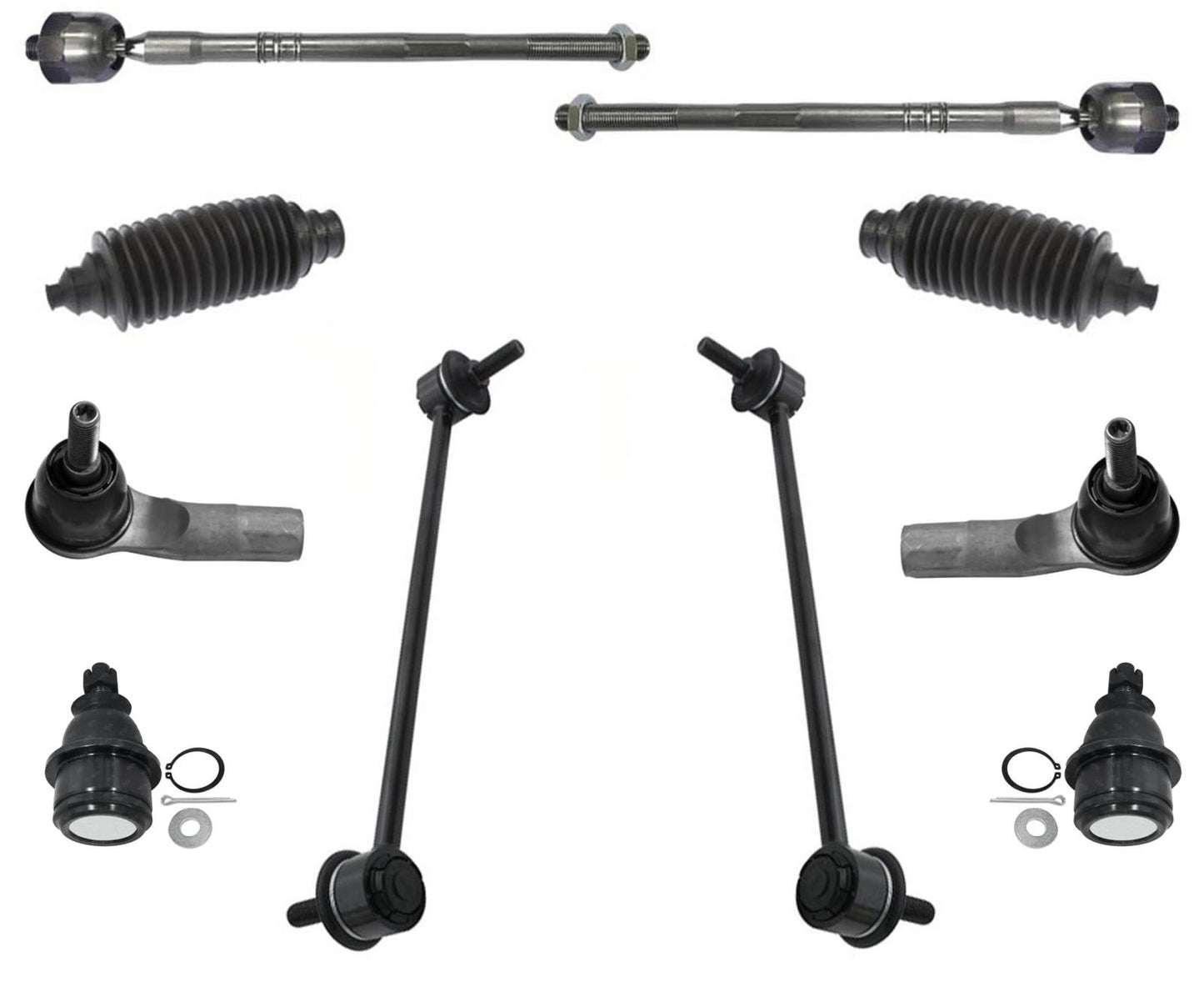 Enlaces de varillas de acoplamiento interiores y exteriores de rótula inferior delantera para Jeep Cherokee 2014-2018