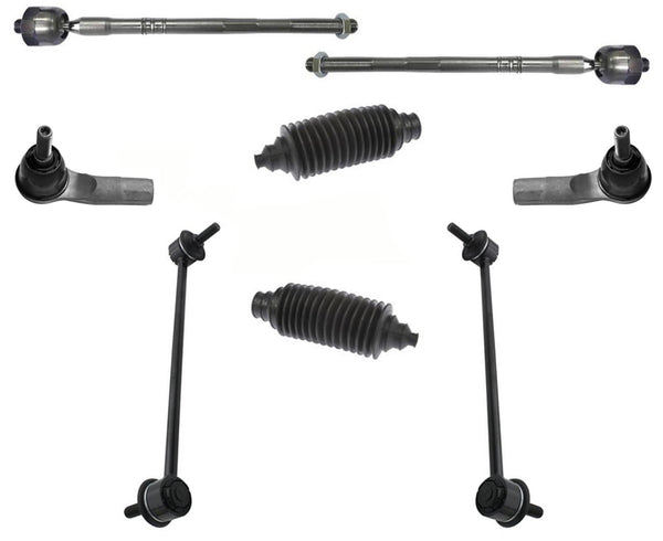 Front Inner & Outer Tie Rods Sway Bar Links For 2014-2018 Jeep Cherokee