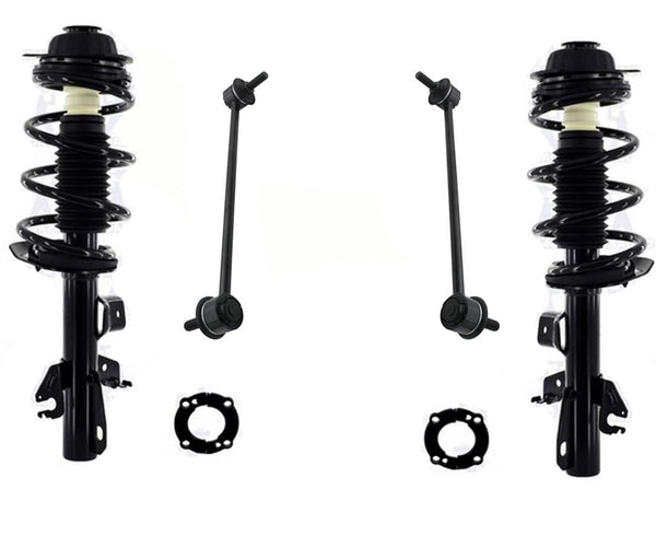 Front Complete Struts & Links For 2014-2018 Jeep Cherokee All Wheel Drive