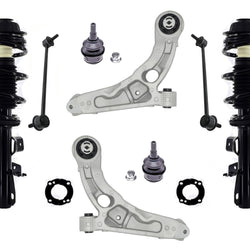 Front Complete Struts Control Arms Links For 14-2018 Cherokee All Wheel Drive