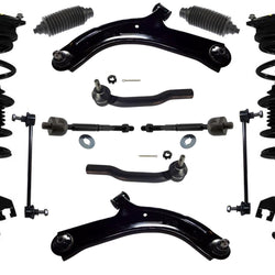 Brazos de control inferiores de puntales delanteros y varillas interiores y exteriores para Nissan Versa 2007-2011