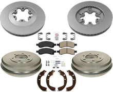 Rotores de freno de disco, pastillas de cerámica, tambores, zapatos para Chevrolet Colorado 2009-2012