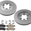 Coated OE Style Disc Brake Rotors Ceramic Pads 3pc Chevrolet Colorado 09-12