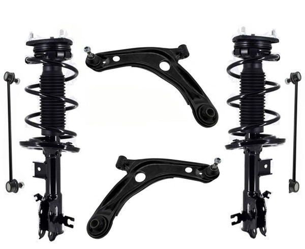 Front Complete Struts Control Arms & Sway Bar Links For Toyota Yaris 2019-2020