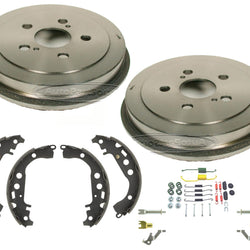 Rear Brake Drums Shoes Springs for Toyota Corolla Built In Japan Vin (J) 05-08