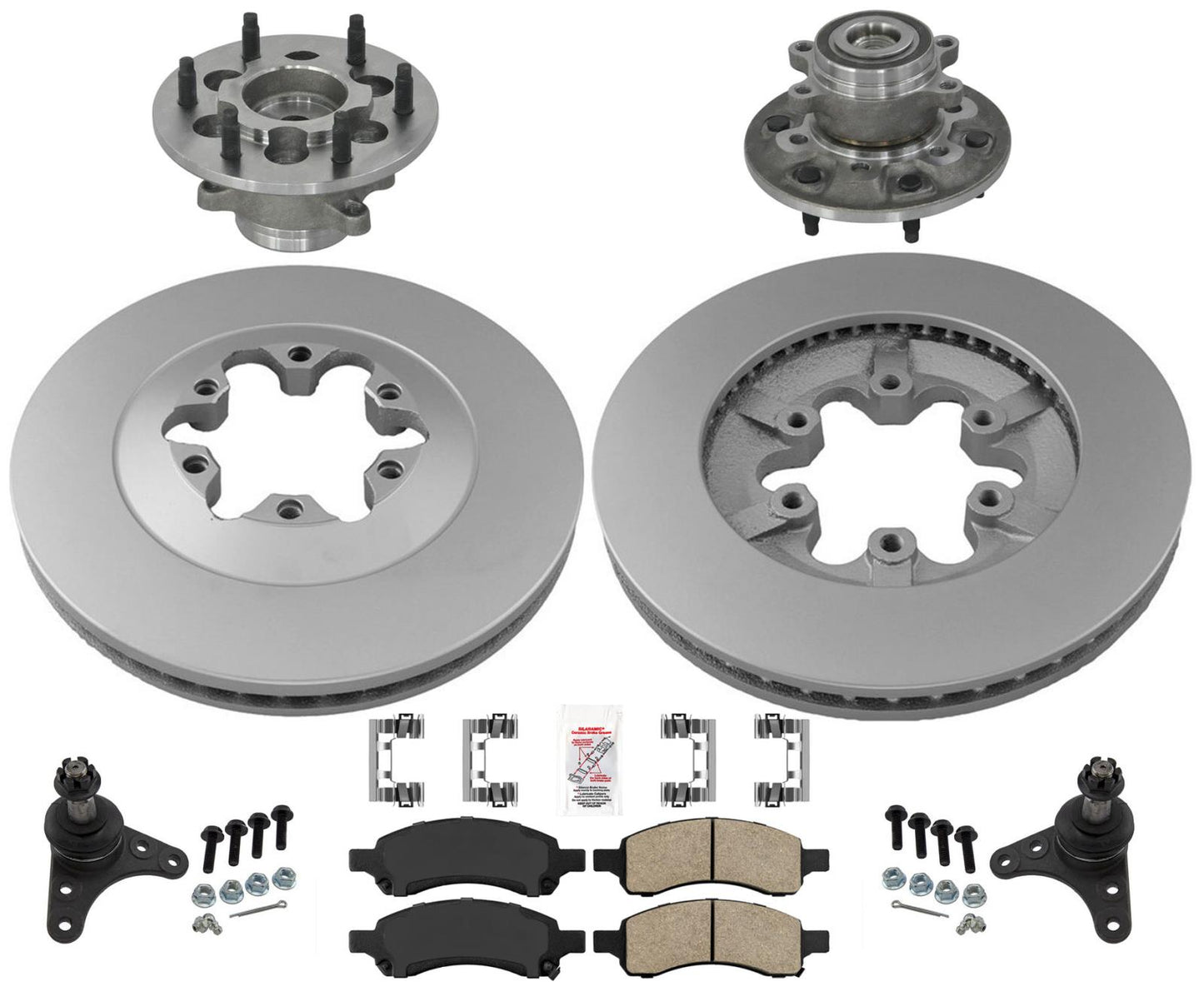 Front Wheel Bearing Hub Assembly Brake kit For 2009-2012 Colorado 2 Wheel Drive