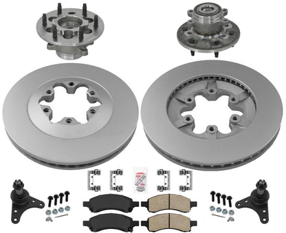 Front Wheel Bearing Hub Assembly Brake kit For 2009-2012 Colorado 2 Wheel Drive