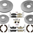AmeriBRAKES Coated F&R Disc Brake Rotors Pads For 2008-2015 Nissan Armada