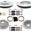 Coated OE Style Disc Brake Rotor Pad Kit Fits 14-15 Lexus IS250 All Wheel Drive
