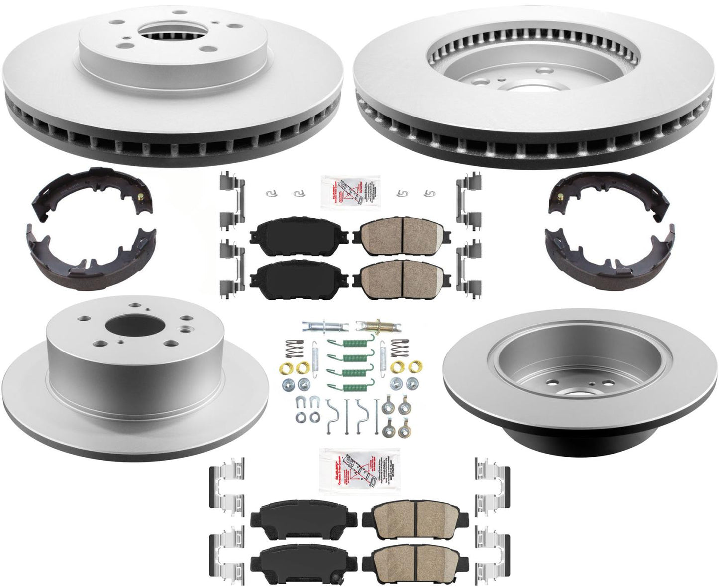 8 pastillas de cerámica para rotores de freno de disco para Toyota Sienna Van 4W Disc 04-10