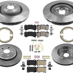 Fits Jeep GRAND CHEROKEE SRT Larger 380MM Disc Brake Rotors and Brake Pads 8pc