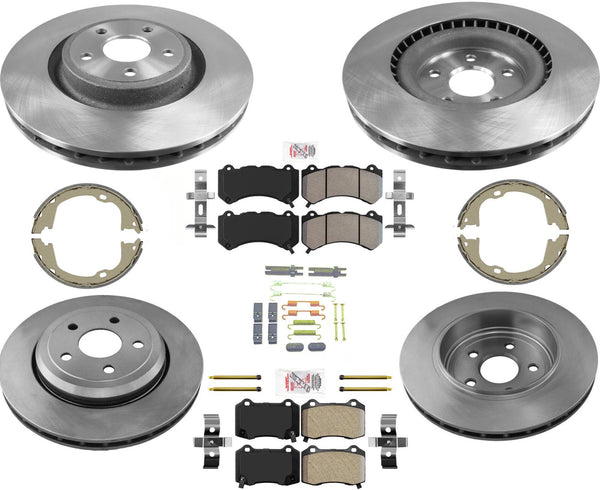 Fits Jeep GRAND CHEROKEE SRT Larger 380MM Disc Brake Rotors and Brake Pads 8pc