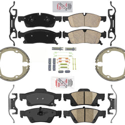 Fits Jeep GRAND CHEROKEE 11-20 Larger 350MM Disc Brake Rotors and Brake Pads Kit