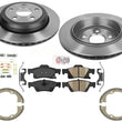 Performance Carbon Brake Disc Rotors Brake Pads for 2011-20 330MM Grand Cherokee