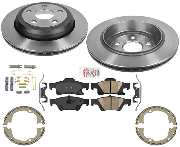 Performance Carbon Brake Disc Rotors Brake Pads for 2011-20 330MM Grand Cherokee