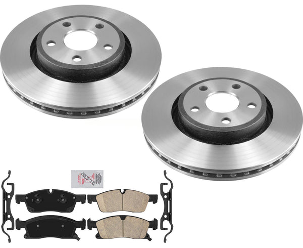 Performance Carbon Brake Disc Rotors Brake Pads for 11-20 350MM Grand Cherokee