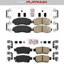 2005- 2010 Honda Odyssey Pastillas de freno delanteras de cerámica + traseras para 2006 2007 2008 2009
