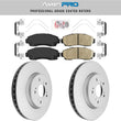 Honda CR-V Front Ceramic Pads & Coated Rotors FOR Acura RDX 10-12 CRV 2007-2016